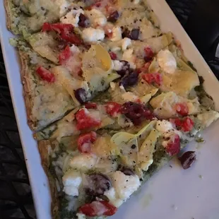 Mediterranean pizza special right now!