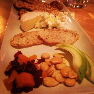 The cheese plate I chose two the French Brie and Truffled Goat Cheese! Great amount of food for the price! Great value!