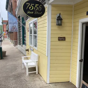 Outside