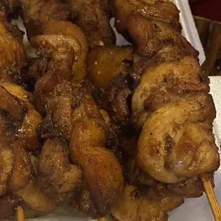 Chicken skewers