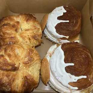 Kouign Amann &amp; banana pudding croissants