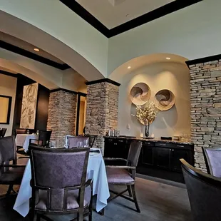 the dining room of the restaurant