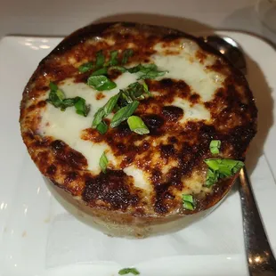 Onion Soup provolone, gruyere, toasted baguette | gluten free option available