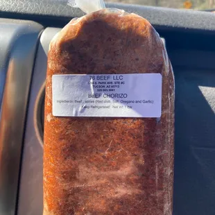 The best tasting beef chorizo