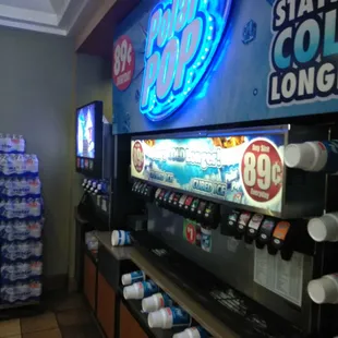  a variety of soda machines