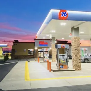 a gas station