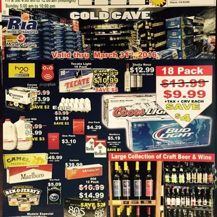 a variety of products for sale