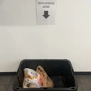 Donations box