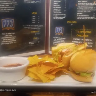 Chicken torta sandwich