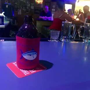 If you behave, Renee might let you use a beer coozie.