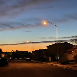 outside