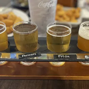Beer flight.