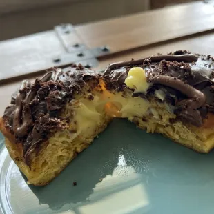 Boston cream filling look at the lovely layers