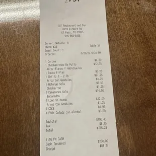 Over $100 in food we couldn't eat because it was overly salty. Manager refused to taste or reimburse.