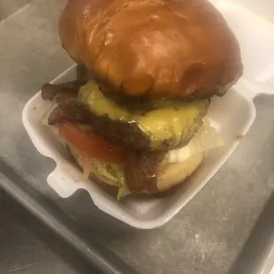 Hand Made Beef Cheese Burger