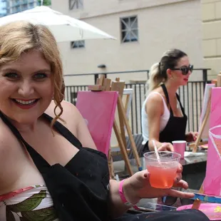 Rosé Garden Paint Party