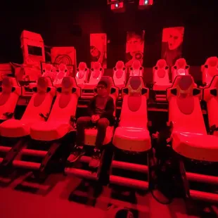 Seats move with the video