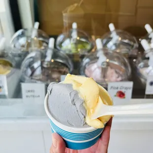 Black Sesame x Peach Gelato