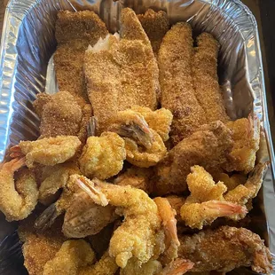 Fish, Shrimp, and chicken tenders!