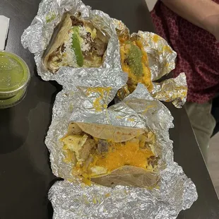 Barbacoa and Egg Taco