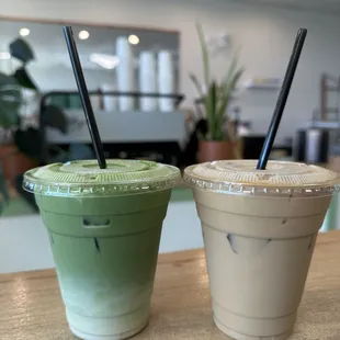 Earl grey matcha and brown eyed girl