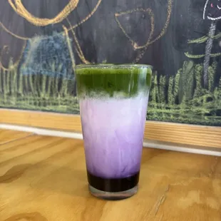 Ube Matcha Latte