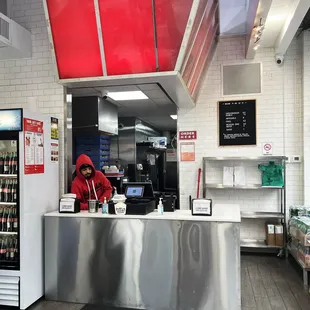 a man behind the counter