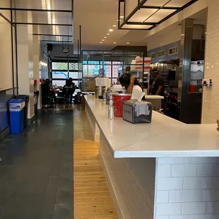 a view of the counter area