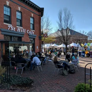 Sunday afternoon coffee and flee market