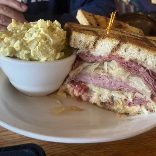 Rueben and potato salad