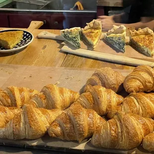 croissants on a cutting board