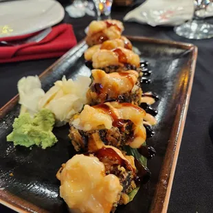 Honey walnut prawn roll. So good!