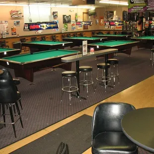 billiards and pool tables