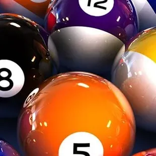 the numbers on the billiards balls