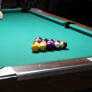a pool table