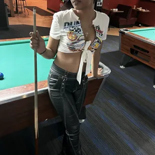 Pool tables ! Great place to come to shoot lots of tables and great food