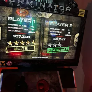 the player&apos;s score