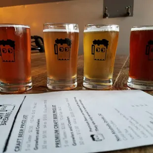 Flight from L to R: Mario Tart, Ginger and Juice, Old Hoppits Die Hard, and (drum roll please....) REDPOOL!!!