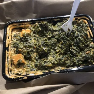 Saag Paneer (almost no paneer)