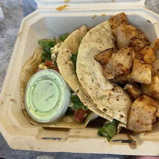 Scrambled Roti Taco Brunch