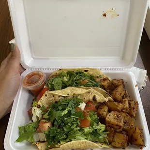 Vegan Keema Roti Taco