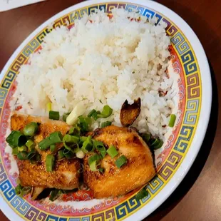 Salmon was cooked perfectly
