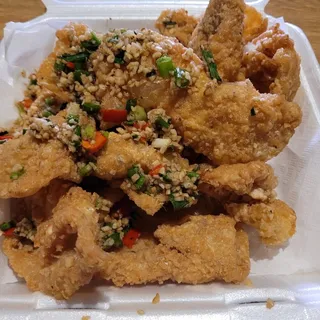 Deep Fried Chicken Skins