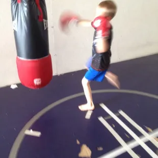 Jacob working his kicks