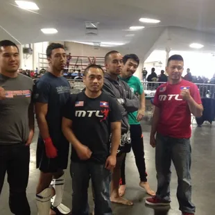 Agi with the muay thai lao guys