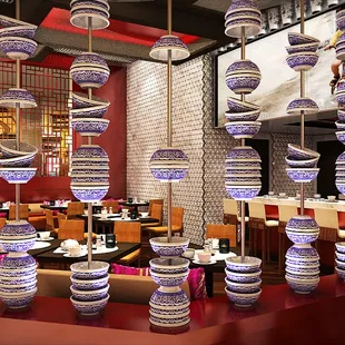 sushi and sashimi, interior