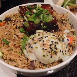Signature pork fried rice. Look at that perfectly poached egg!