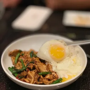 a plate of food on a table