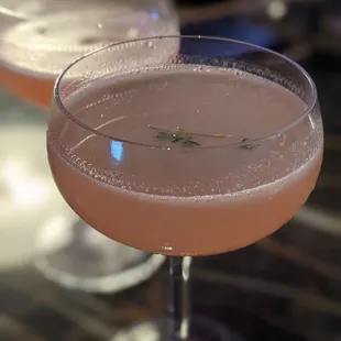 A rum cocktail with thyme.