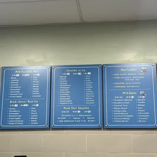 Drink Menu